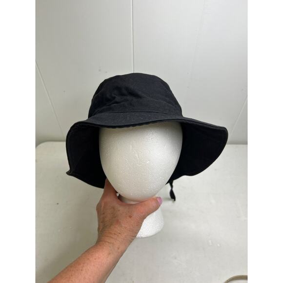 Helen Kaminski Frankie Bucket Hat in black with Tie - Picture 2 of 7